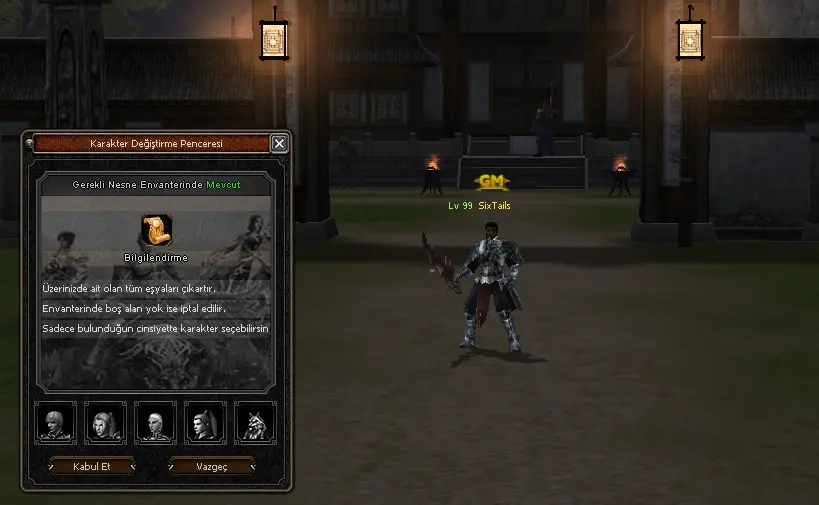 Karakter Değiştirme Sistemi