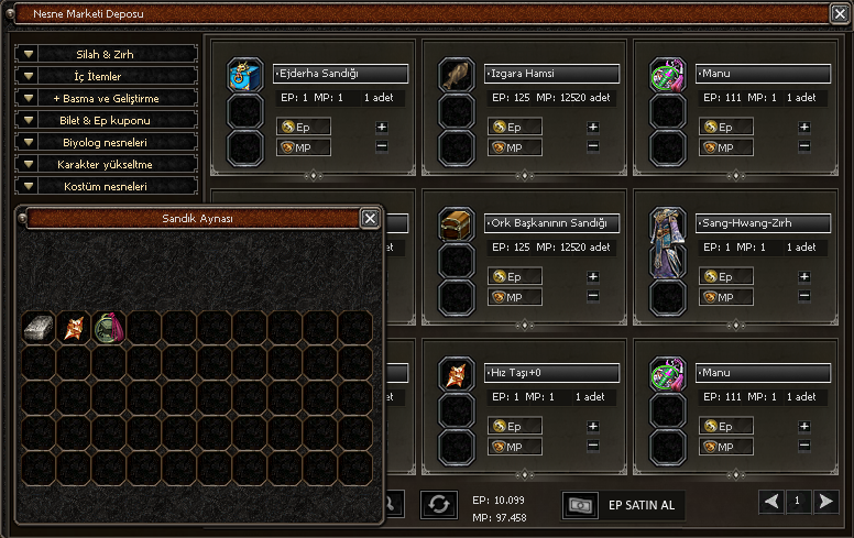 Ep ve Mpli Nesne Market